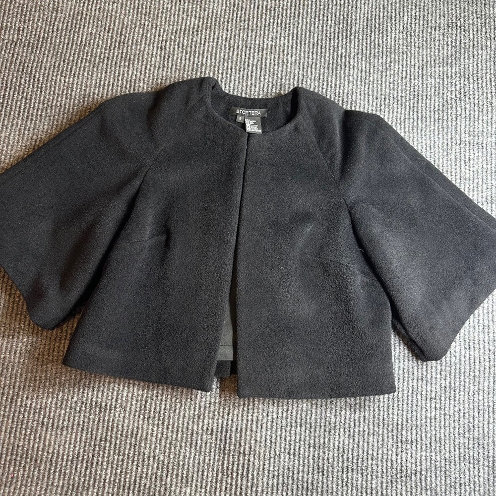 Etcetera Angora Wool Blend Jacket In Black Women'… - image 1